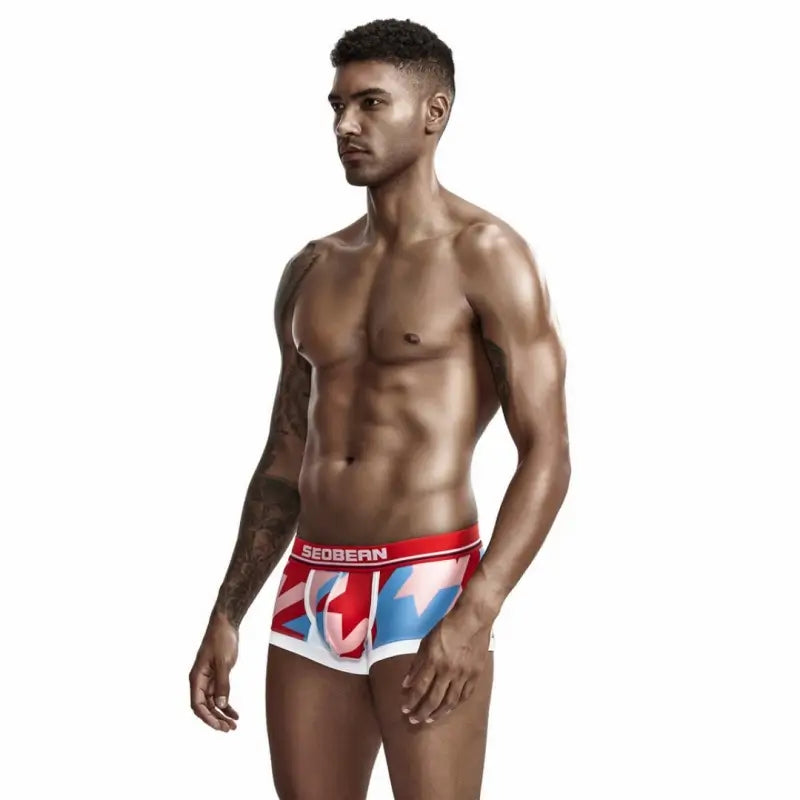 Sexy Low Rise Boxer Briefs for Men 90225