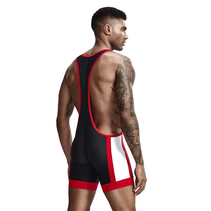 TAUWELL Herren Fitness Wrestling Bodysuit Singlet Sportweste für Männer