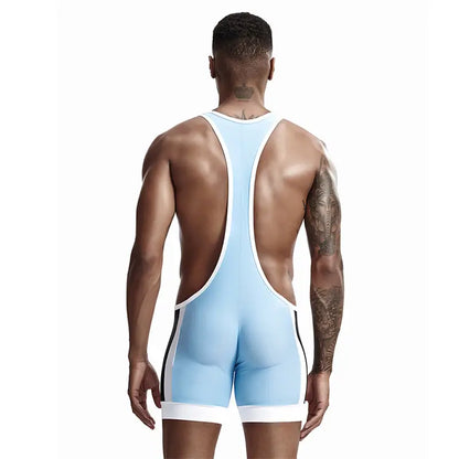 TAUWELL Herren Fitness Wrestling Bodysuit Singlet Sportweste für Männer