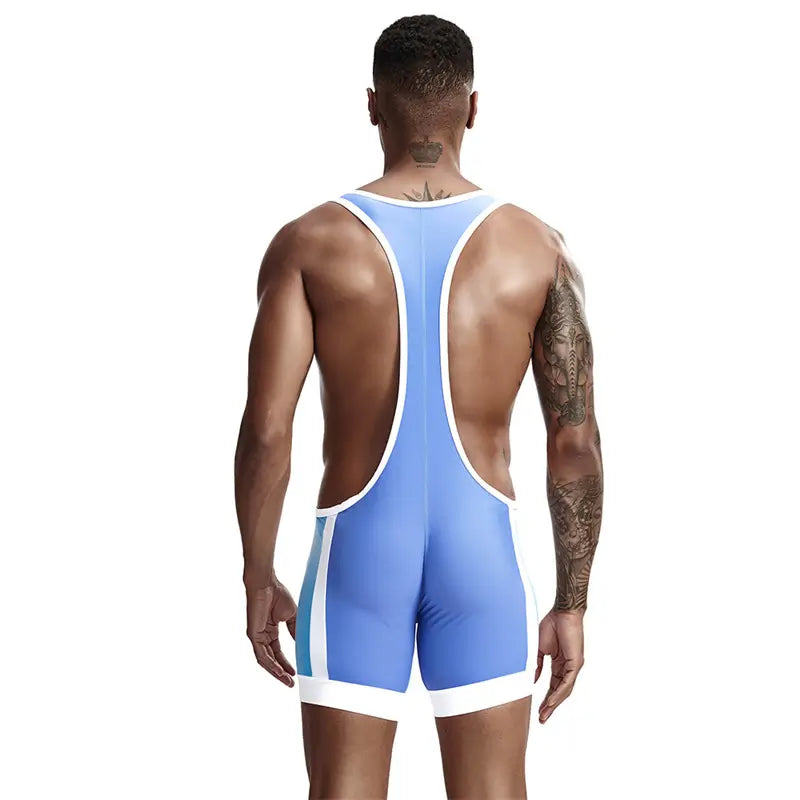 TAUWELL Herren Fitness Wrestling Bodysuit Singlet Sportweste für Männer