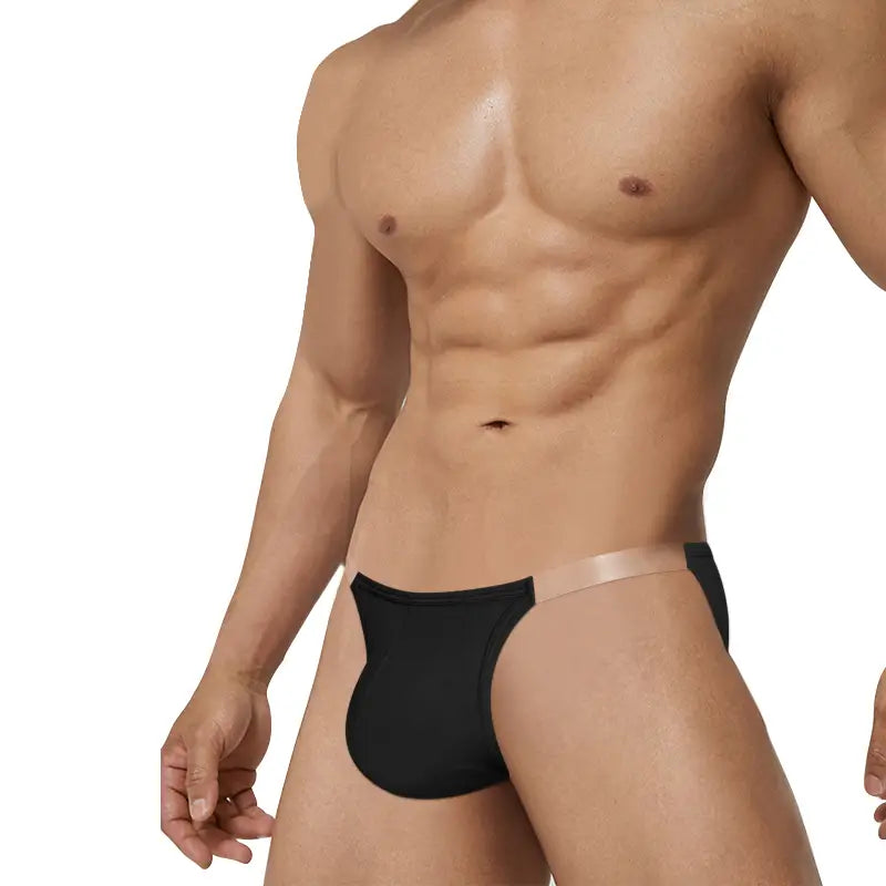 Adannu Men's U-Shaped Low Waist Briefs in Modal - Transparent Waistband for a Stylish Innerwear Experience