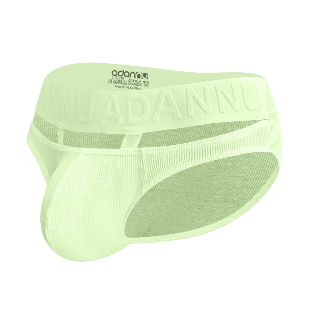 Adannu Men's Sexy Low Rise Breathable Pouch Briefs with Surround Ring Design