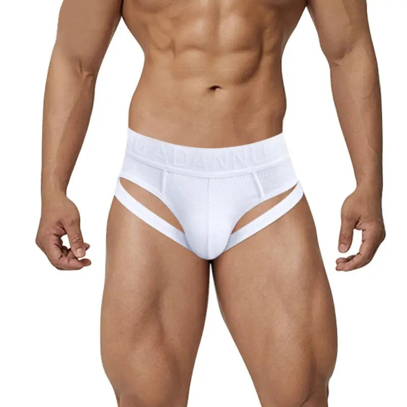 Adannu Men's Sexy Low-Rise Briefs - Breathable Cotton Underwear