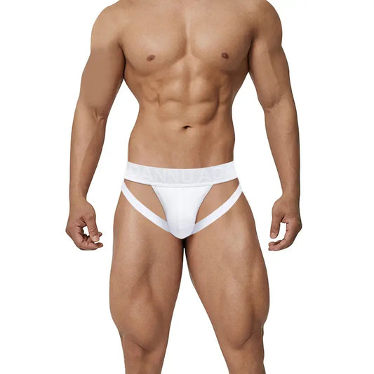 Adannu Men's Sexy High-Cut Briefs - Embossed Pattern Undies for Men