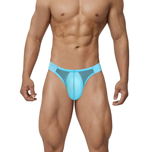 ADANNU Sexy hochgeschnittener Oxhorn-Mesh-Slip für Herren