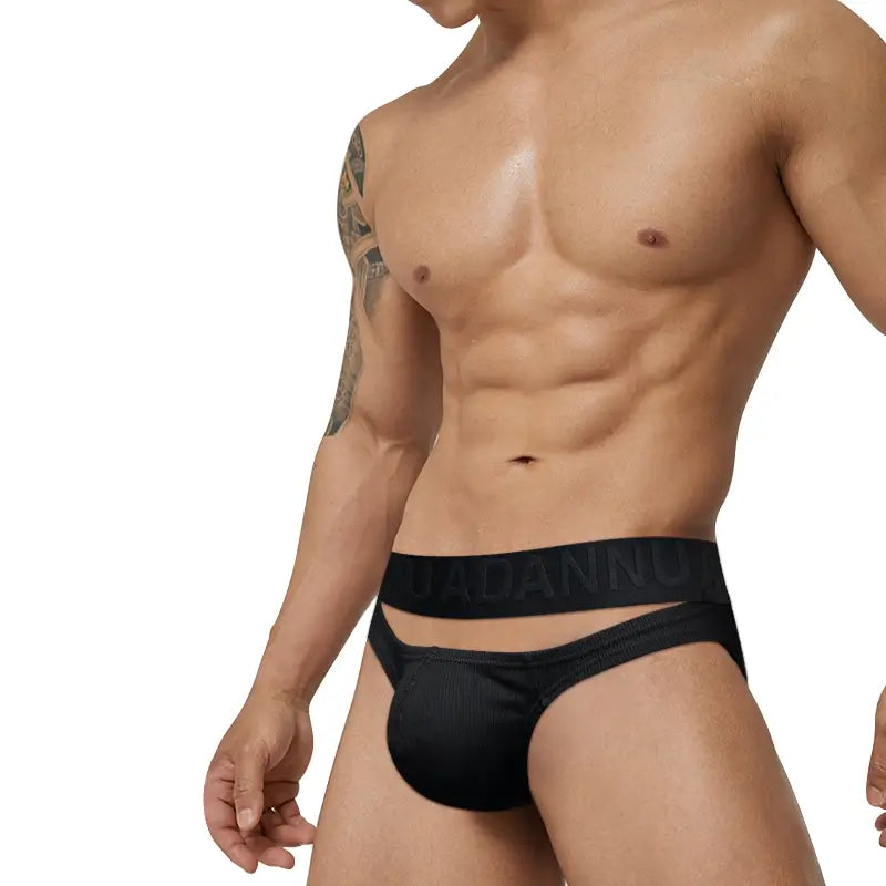 Calzoncillos para hombre Adannu: ropa interior transpirable de tiro bajo con soporte de bolsa mejorado