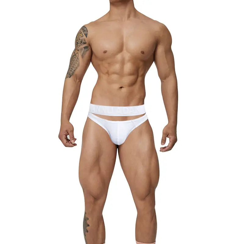 Adannu Men's Briefs - Breathable Low Rise Underwear with Enhanced Pouch Support