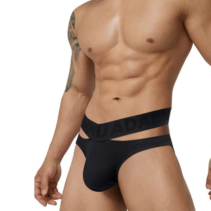 Adannu Herren-Slip aus Baumwoll-Spandex mit verbessertem Beutel-Design