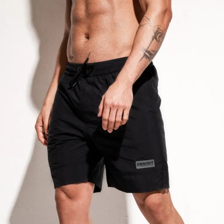 Desmiit Herren-Boardshorts mit lockerer Passform, einfarbig