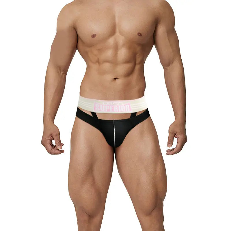 0850 Men's Sexy Low-Rise Cotton Briefs with Pouch