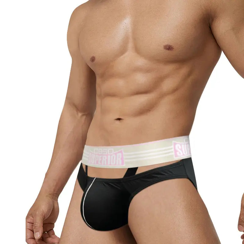 0850 Men's Sexy Low-Rise Cotton Briefs with Pouch