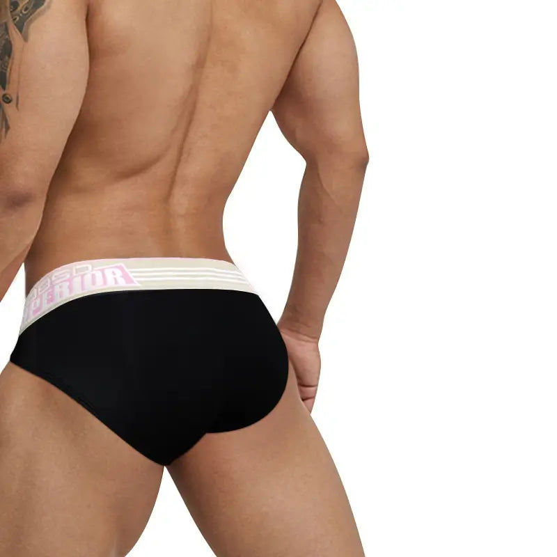 Men's Sexy Low-Rise Cotton Briefs with Pouch