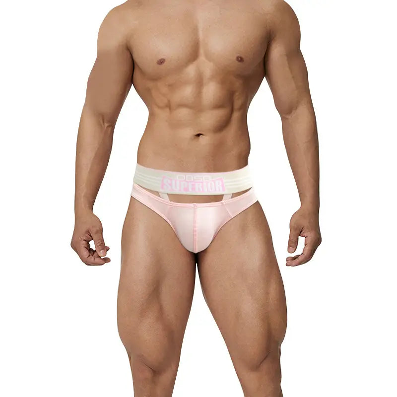 0850 Men's Sexy Low-Rise Cotton Briefs with Pouch