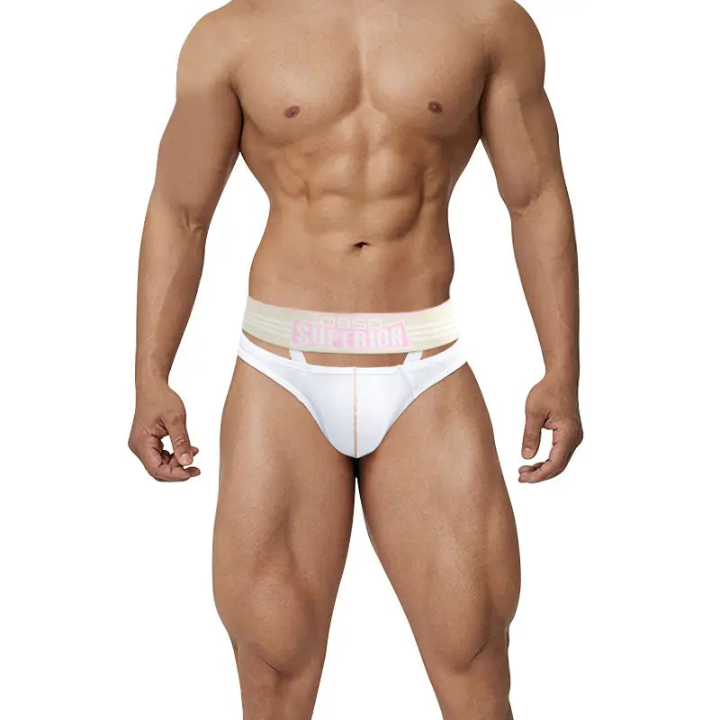 Men's Sexy Low-Rise Cotton Briefs with Pouch