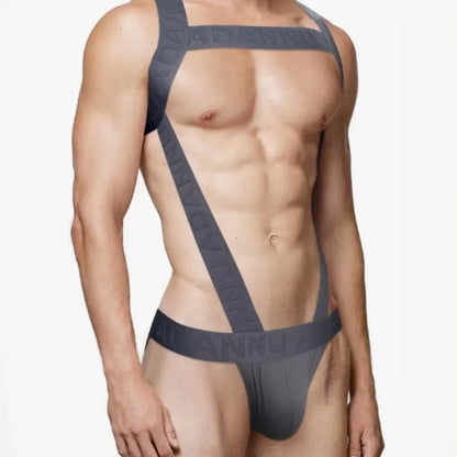 Adannu Men's Harness Jock Strap – Wide Strap Double-D Back AD334