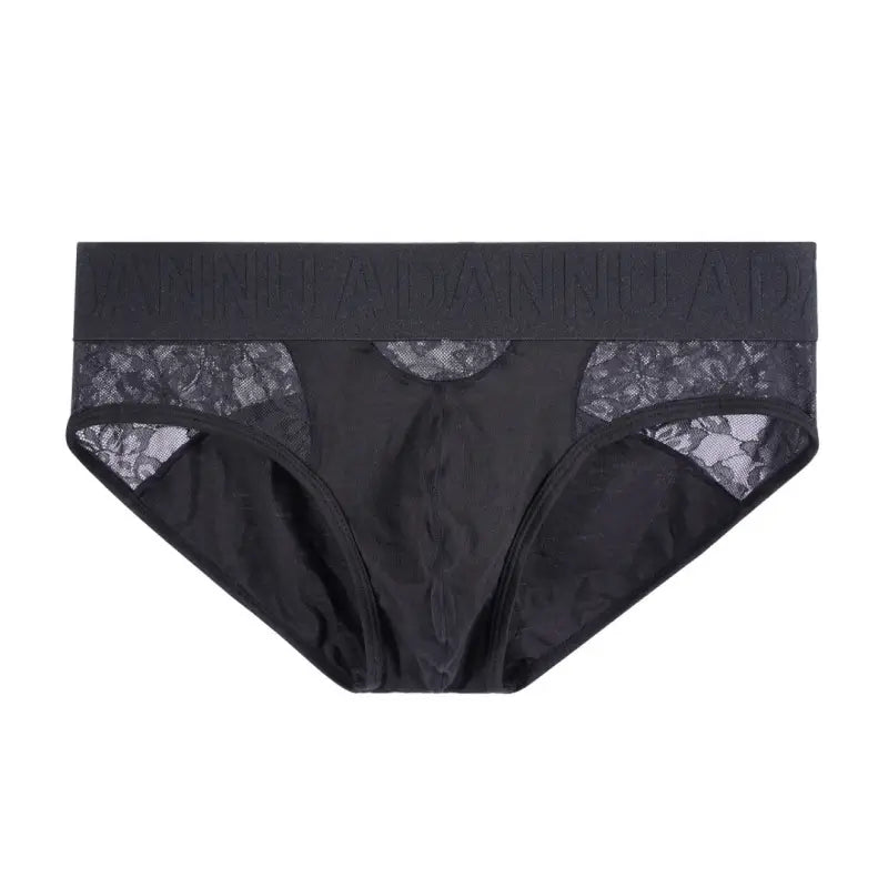 Adannu Men's Lace Brief – 95% Modal Floral Panel AD408