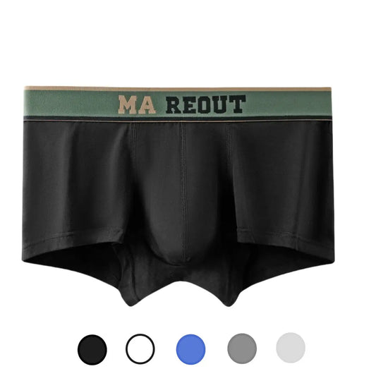 MAREOUT 100% Cotton Boxer Shorts Eco-Friendly Undies for Men