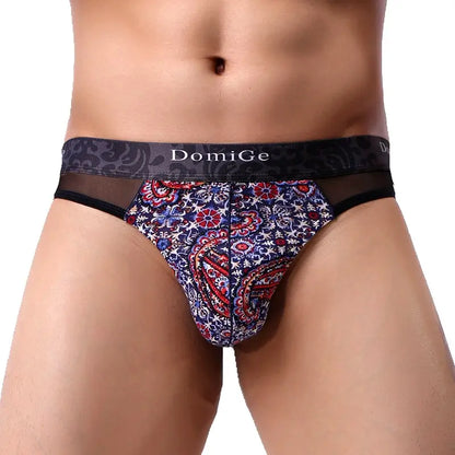 Tangas de malla modal para hombre de DomiGe, ropa interior sexy tipo bikini