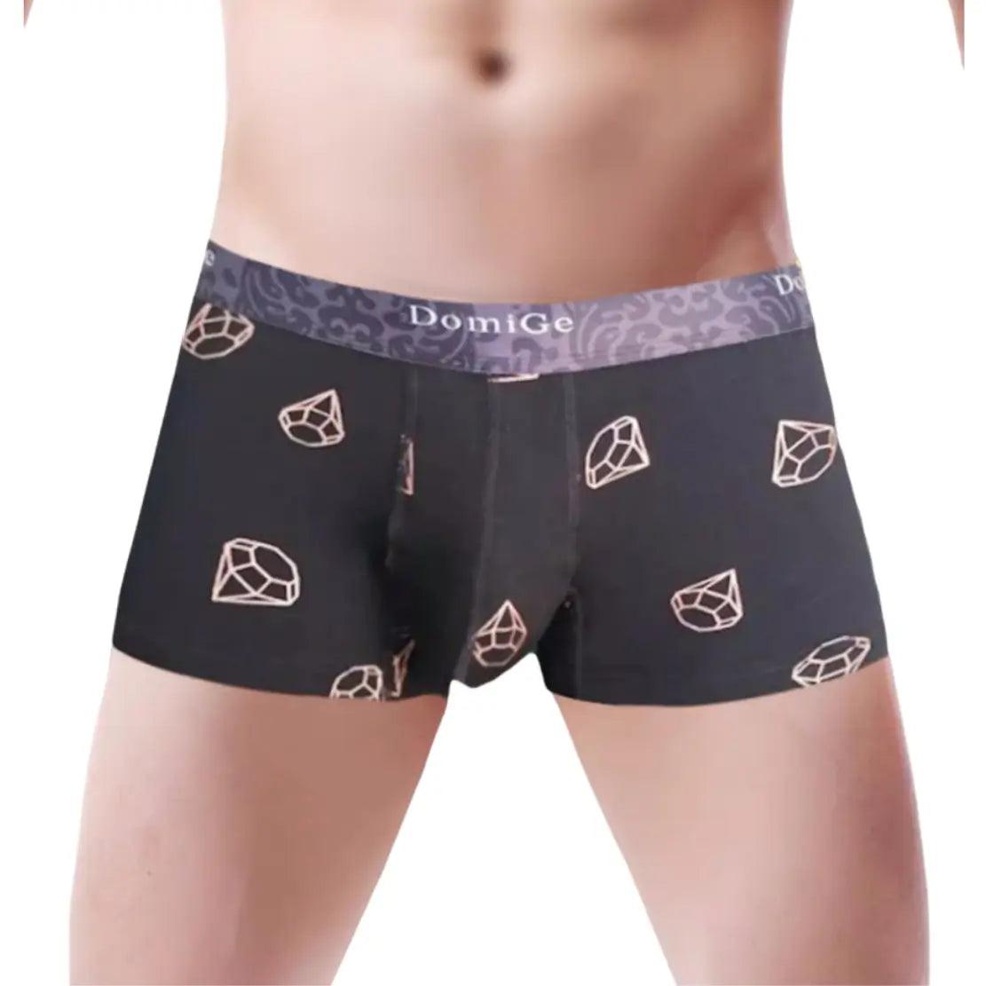 DomiGe Herren-Boxershorts aus Modal mit luxuriösen Drucken