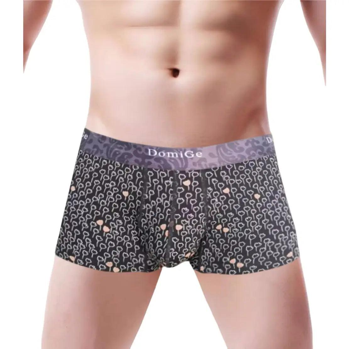 DomiGe Herren-Boxershorts aus Modal mit luxuriösen Drucken