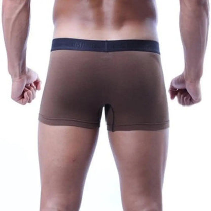 Dominik Men's V-Shaped Boxer Briefs - Elegant Mid-Waist Underwear