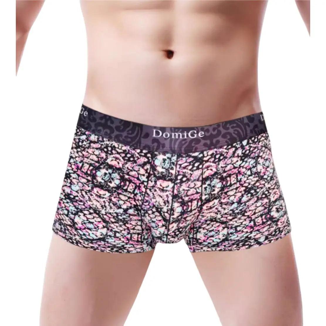 DomiGe Men’s Modal Boxer Shorts with Luxurious Prints