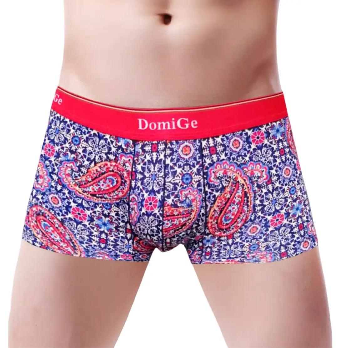 DomiGe Herren-Boxershorts aus Modal mit luxuriösen Drucken