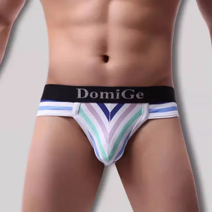 DomiGe Ropa interior para hombre con bolsa - Calzoncillos contorneados transpirables