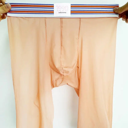 Adannu Men's Sexy Transparent Quick Dry Breathable Boxer Shorts AD7374
