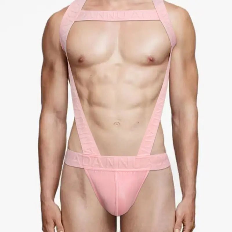 Adannu Men's Harness Jock Strap – Wide Strap Double-D Back AD334