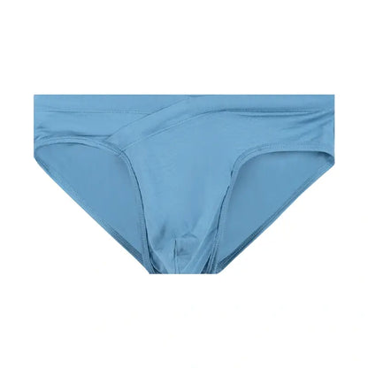 Slate Blue modal briefs contour pouch detail - Adannu AD330