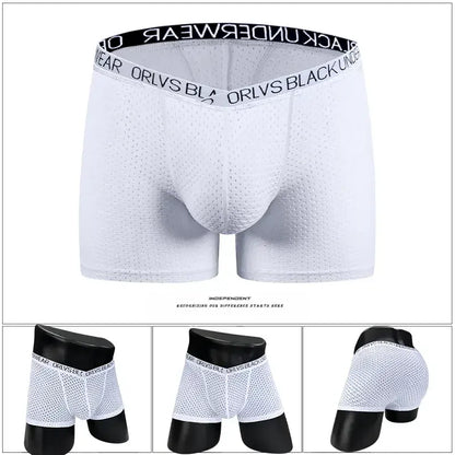 Adannu Adannu Men's Breathable Mesh Boxer Shorts Underwear for Men