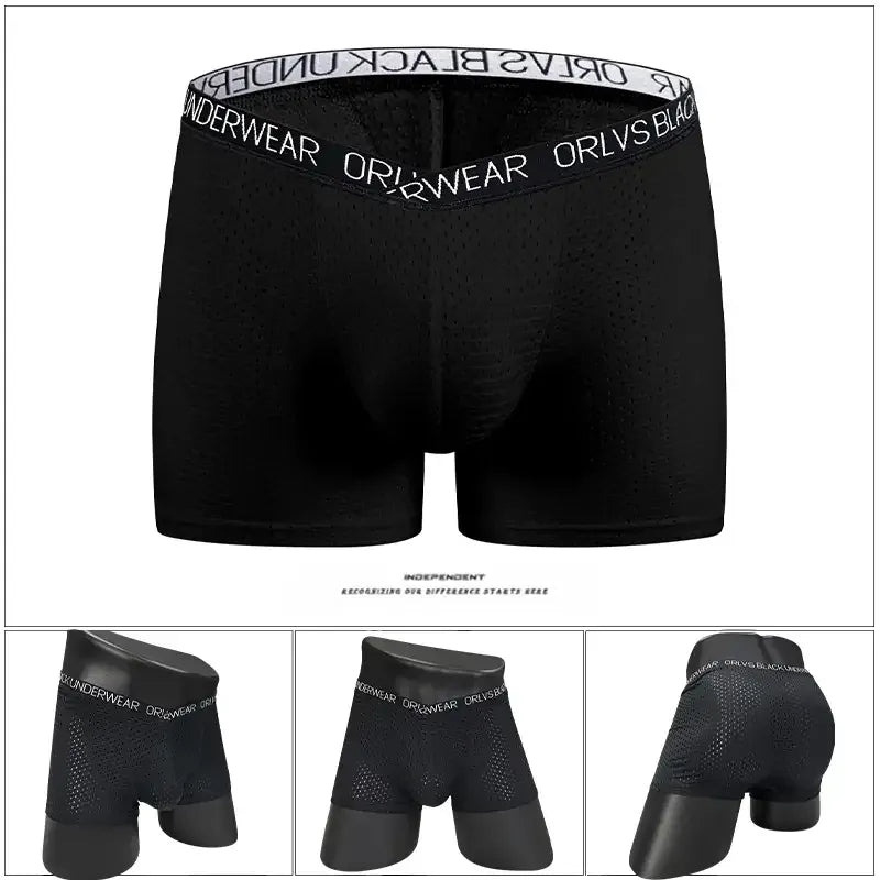 Adannu Adannu Men's Breathable Mesh Boxer Shorts Underwear for Men
