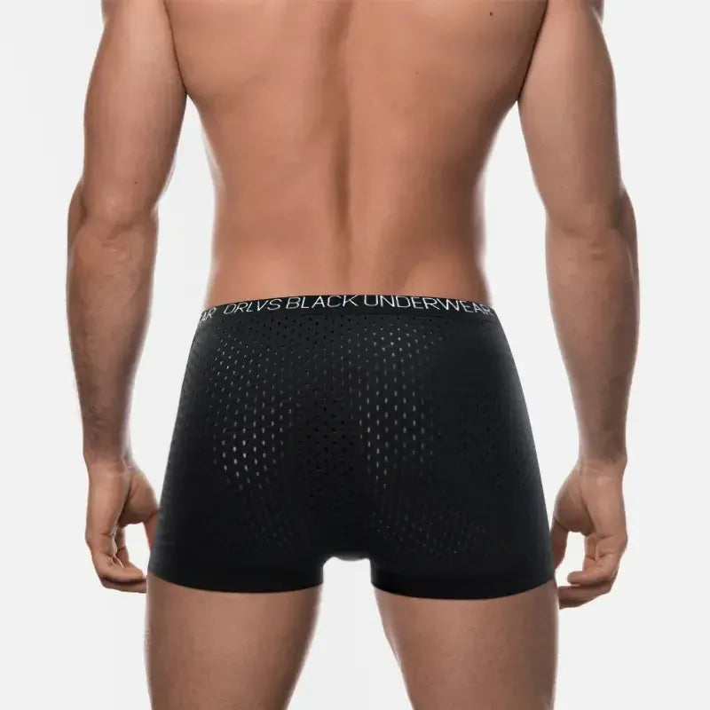 Adannu Adannu Men's Breathable Mesh Boxer Shorts Underwear for Men