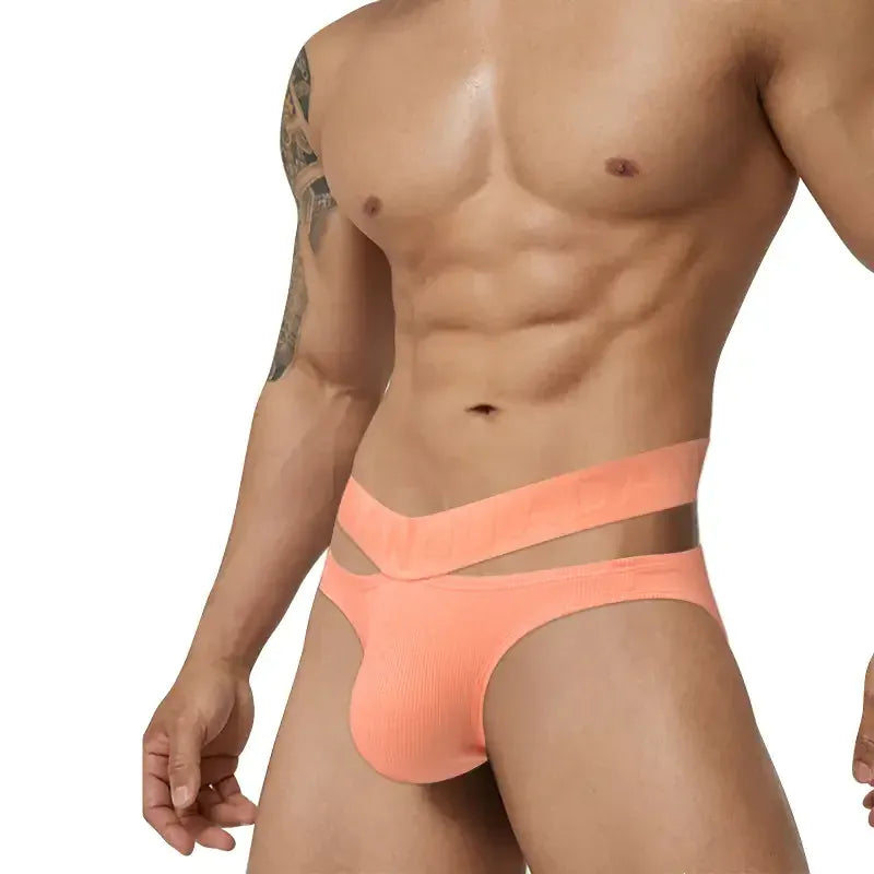 Adannu Adannu Men's Cotton Spandex Briefs with Enhanced Pouch Design