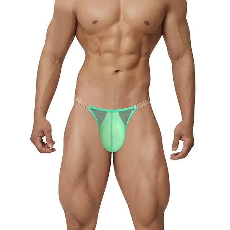Adannu Adannu Men's High-Waisted Ultra-Thin 0.01mm Transparent Mesh Briefs