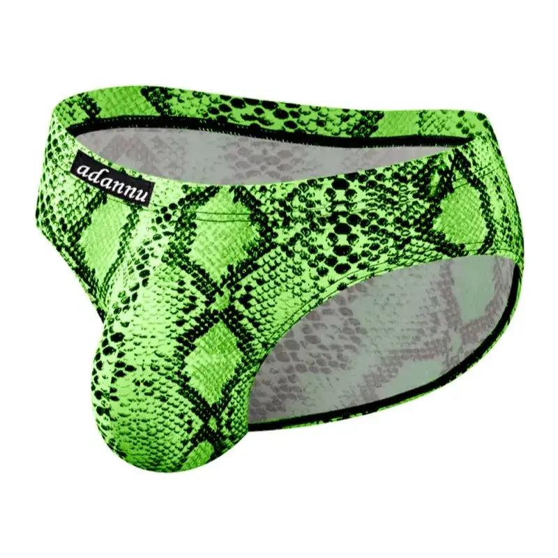 Adannu Adannu Men's Leopard Print Pouch Briefs - Low-Rise, Underwear for Men