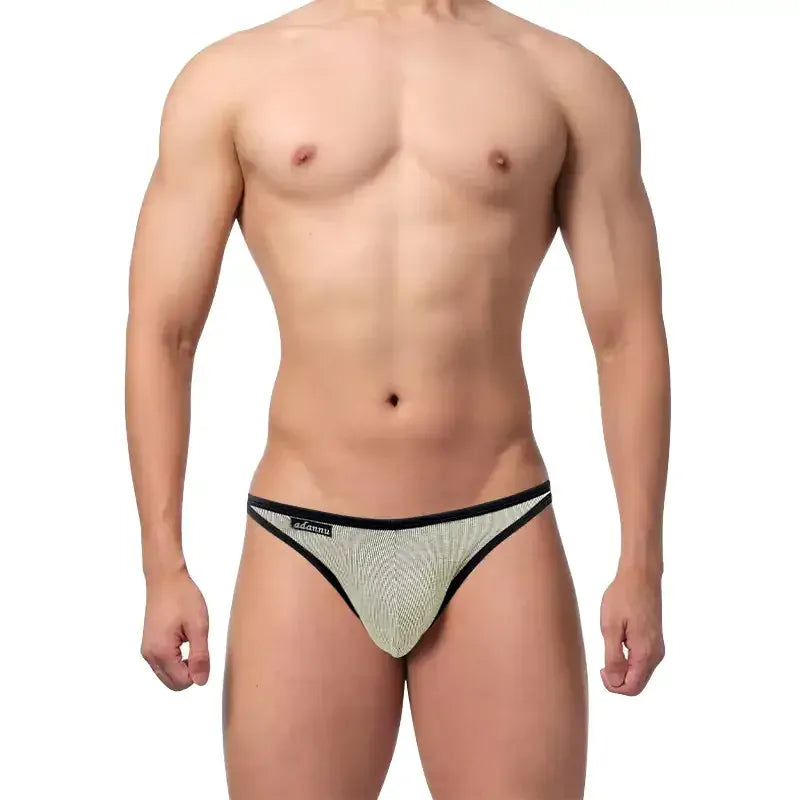 Adannu Adannu Men's Low Rise Bikini Briefs - Comfortable, Breathable, and Sexy Underwear