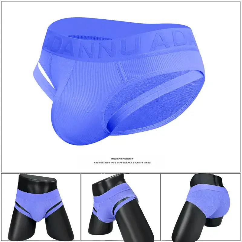 Adannu ADANNU Men's Low-Rise Ribbed Briefs - Bold, Comfortable, Youthful Design
