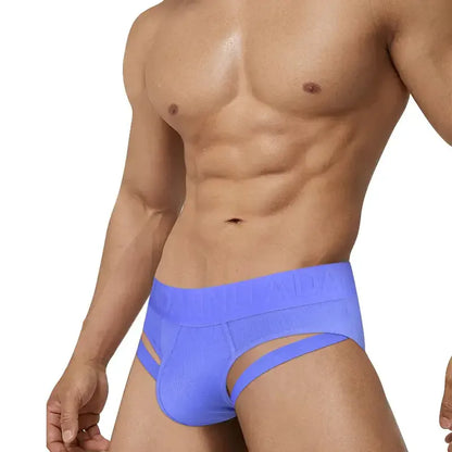 Adannu ADANNU Men's Low-Rise Ribbed Briefs - Bold, Comfortable, Youthful Design