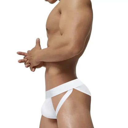 Adannu Adannu Men's Sexy High-Cut Briefs - Embossed Pattern Undies for Men