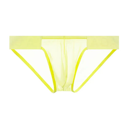Adannu ADANNU Men's Sexy High-Cut Oxhorn Mesh Briefs