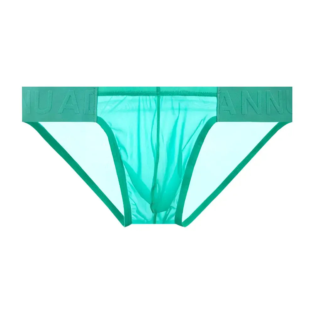 Adannu ADANNU Men's Sexy High-Cut Oxhorn Mesh Briefs