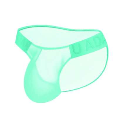 Adannu ADANNU Men's Sexy High-Cut Oxhorn Mesh Briefs