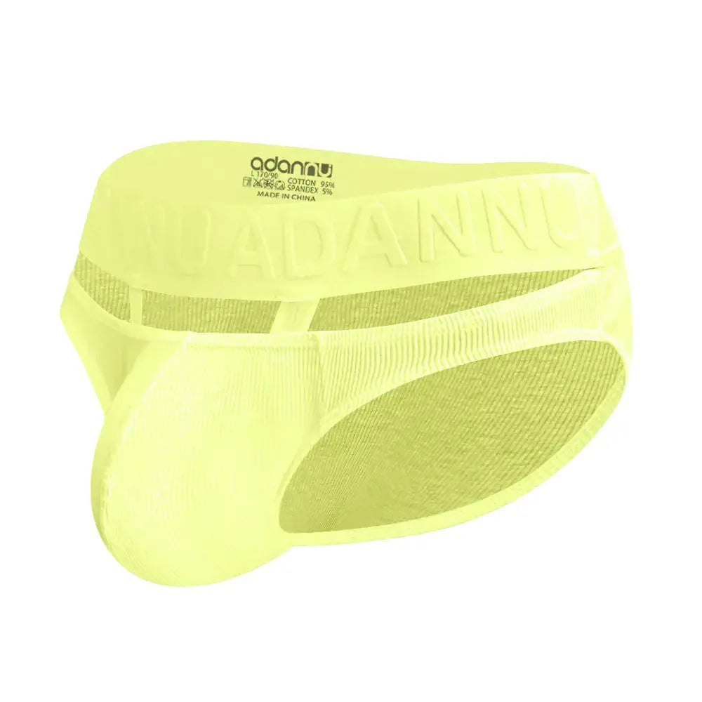 Adannu Adannu Men's Sexy Low Rise Breathable Pouch Briefs with Surround Ring Design
