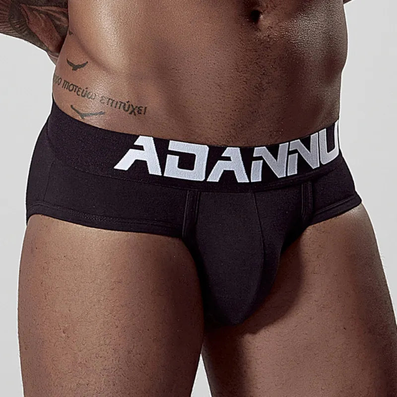 Adannu ADANNU Men's Sexy Low-Rise Brief | 95% Cotton | U-Pouch Seamless