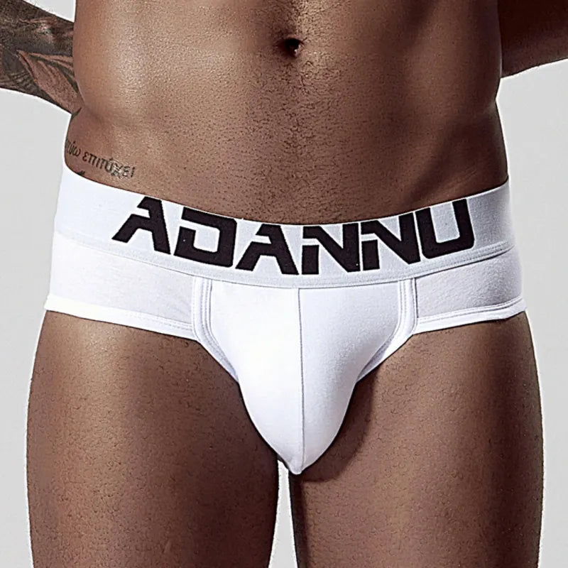 Adannu ADANNU Men's Sexy Low-Rise Brief | 95% Cotton | U-Pouch Seamless