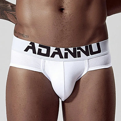 Adannu ADANNU Men's Sexy Low-Rise Brief | 95% Cotton | U-Pouch Seamless