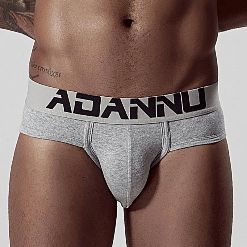 Adannu ADANNU Men's Sexy Low-Rise Brief | 95% Cotton | U-Pouch Seamless