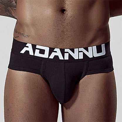 Adannu ADANNU Men's Sexy Low-Rise Brief | 95% Cotton | U-Pouch Seamless